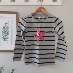 Sequin Star Long Sleeve Tee